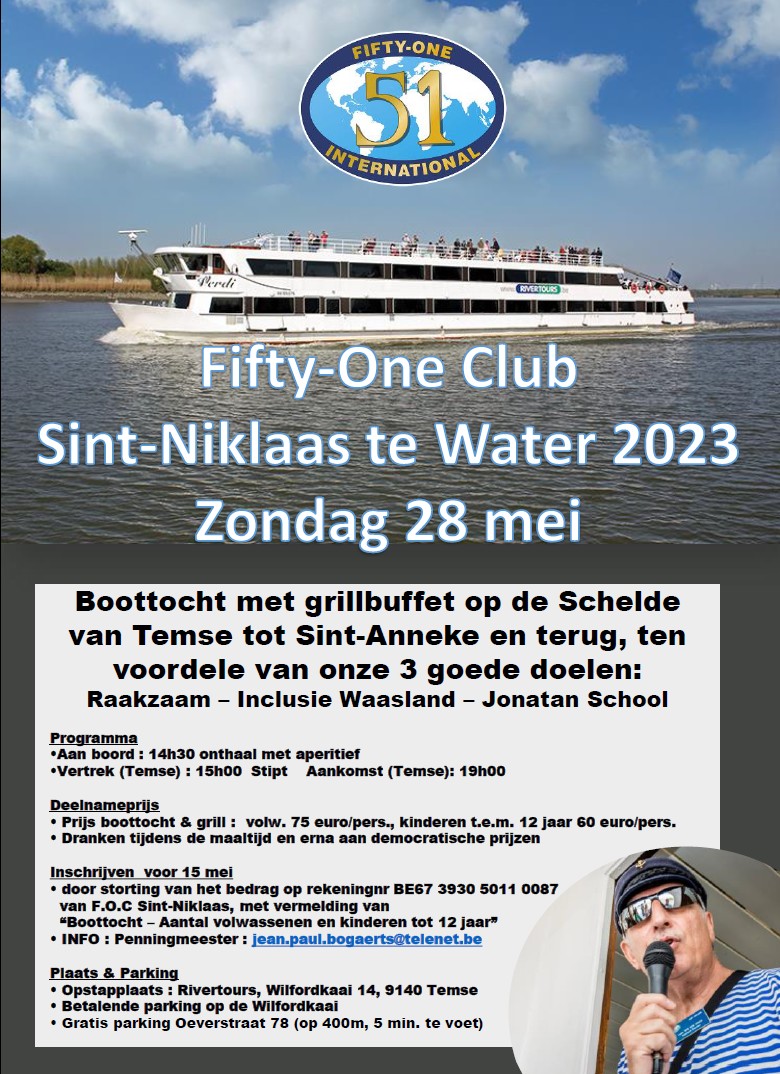 FiftyOne Club SintNiklaas te water 2023 FiftyOne Clubs