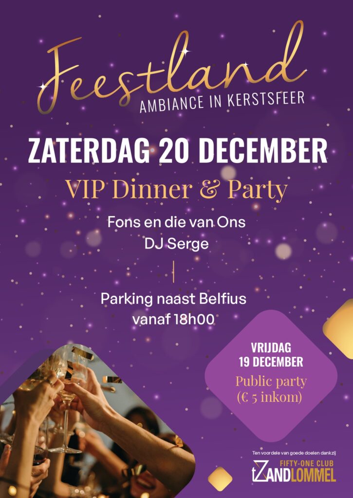 Fifty-One Club ‘t Zand – Feestland – Ambiance in Kerstsfeer
