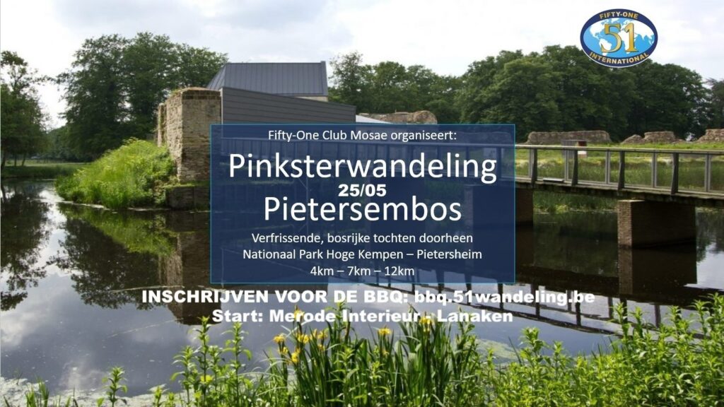Fifty-One Club Mosae – Pinksterwandeling