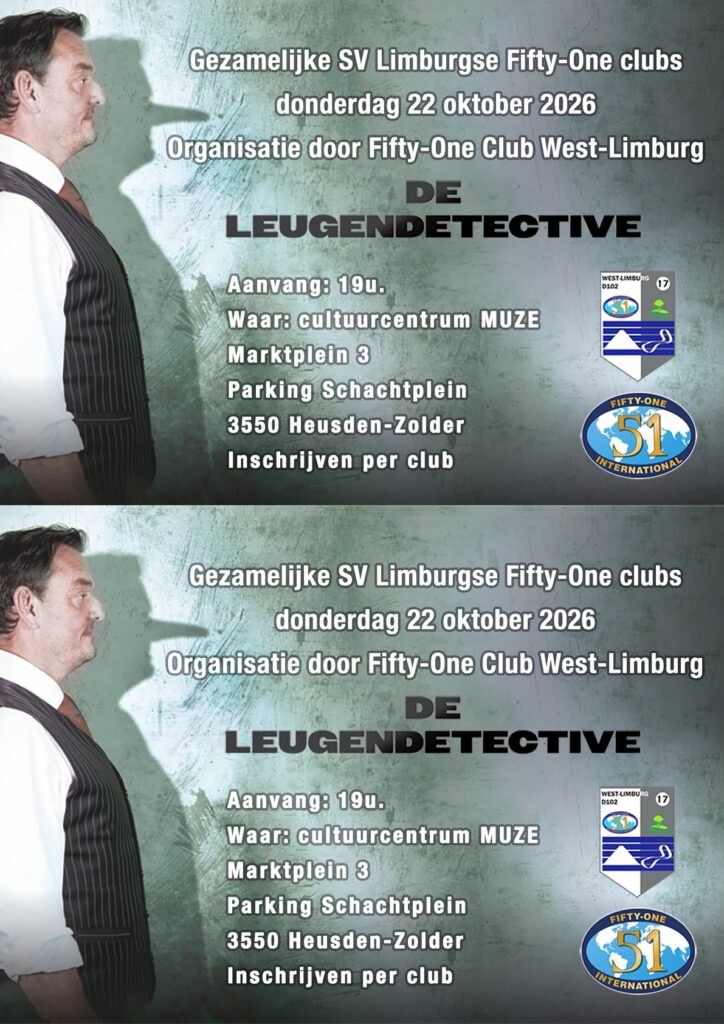 Fifty-One Club West-Limburg – De Leugendetective