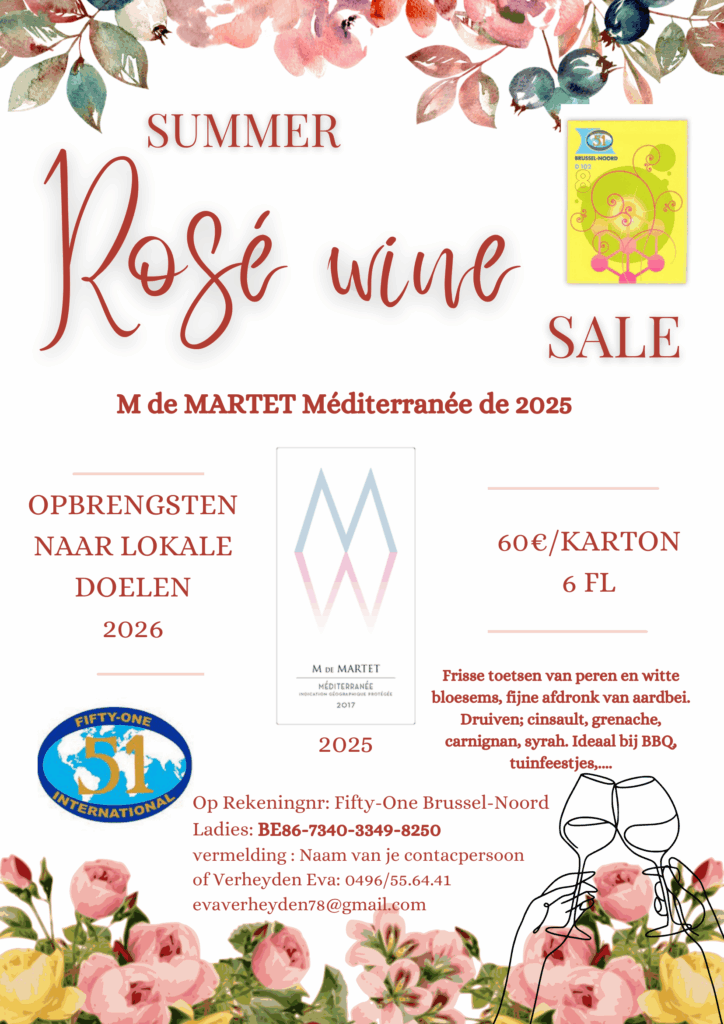 Fifty-One Brussel-Noord Ladies – Summer Rosé Wine Sale 2026